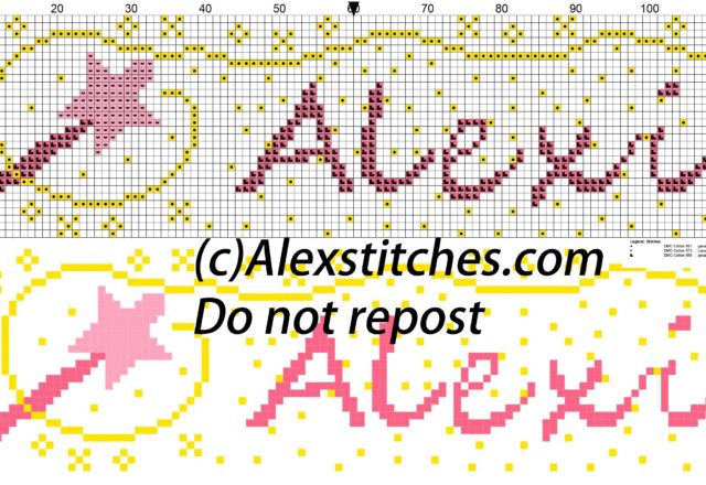 Alexis name with magic wand