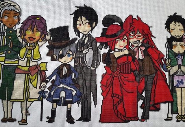 Black Butler cross stitch work Author Facebook Fan Martina Sangster photo 4