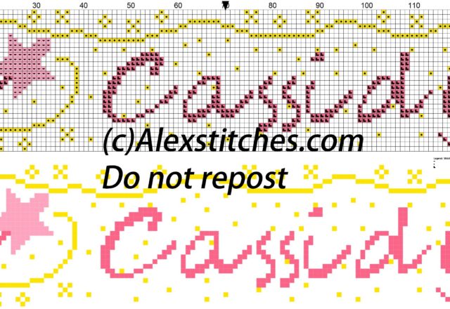 Cassidy name with magic wand