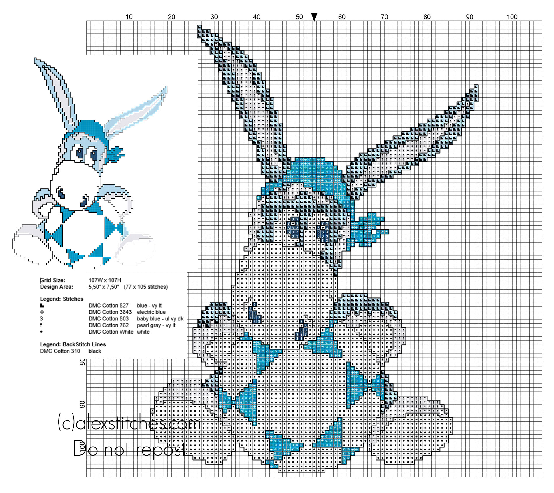 Ciuccio Napoli soccer team mascot free cross stitch pattern