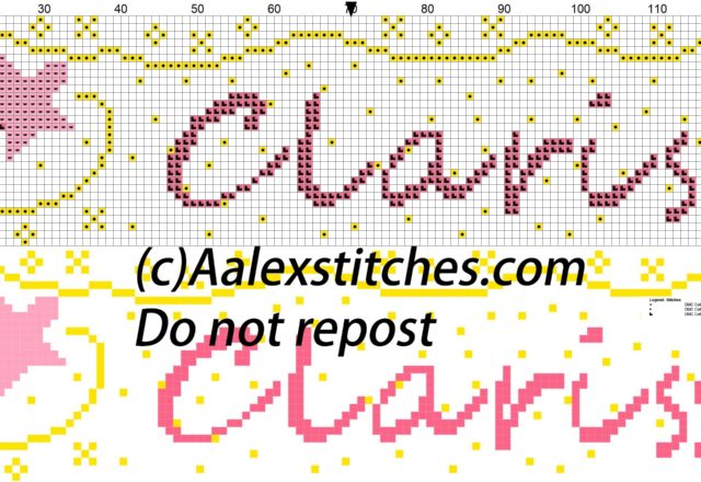 Clarissa name with magic wand
