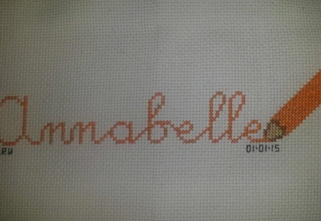 Cross stitch names with colored pencils author Facebook Fan Carrie Renae Uetz (1)