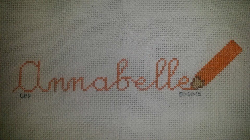 Cross stitch names with colored pencils author Facebook Fan Carrie Renae Uetz (1)