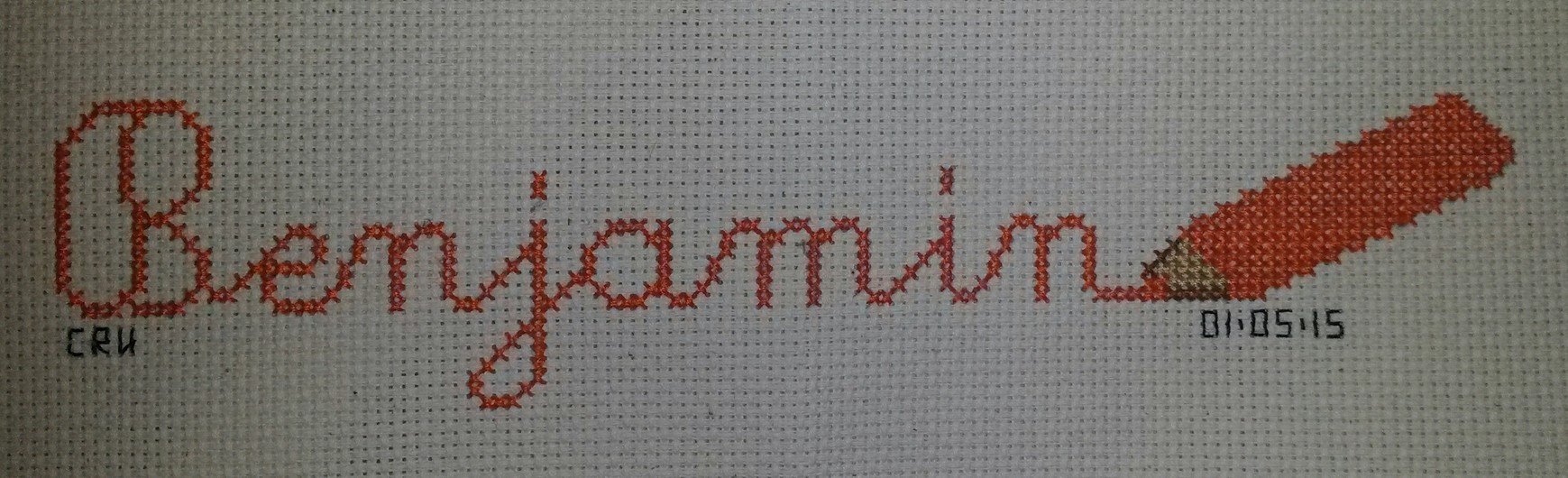 Cross stitch names with colored pencils author Facebook Fan Carrie Renae Uetz (11)