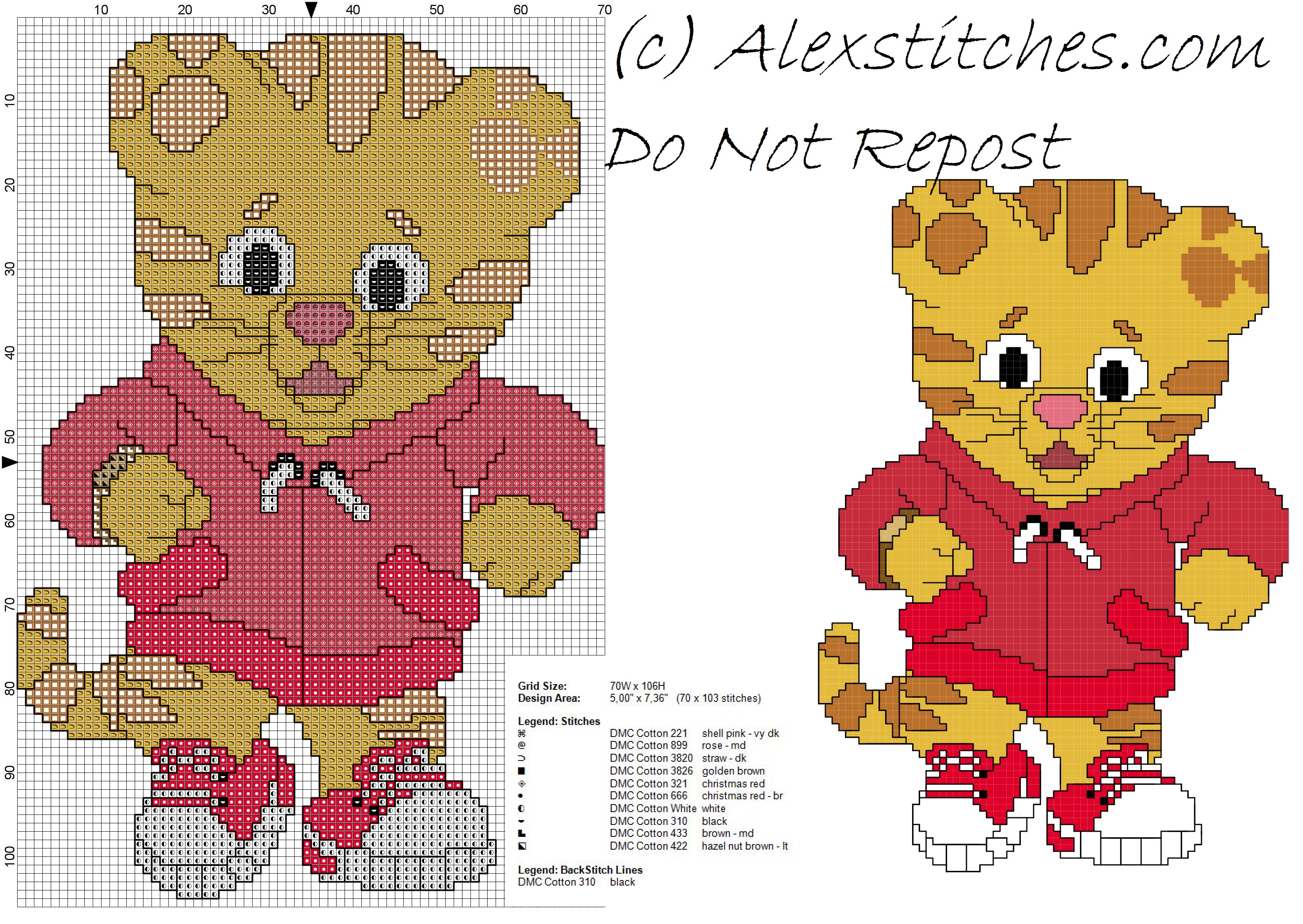 Daniel Tiger' s Neighborhood free cross stitch pattern