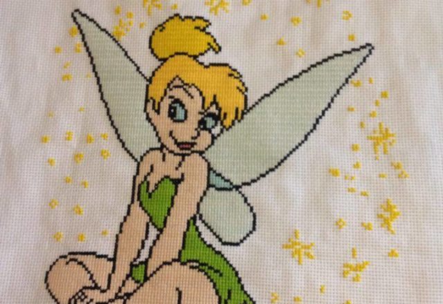 Disney Tinkerbell cross stitch work photo by Facebook Fan Remzkie Addle (2)