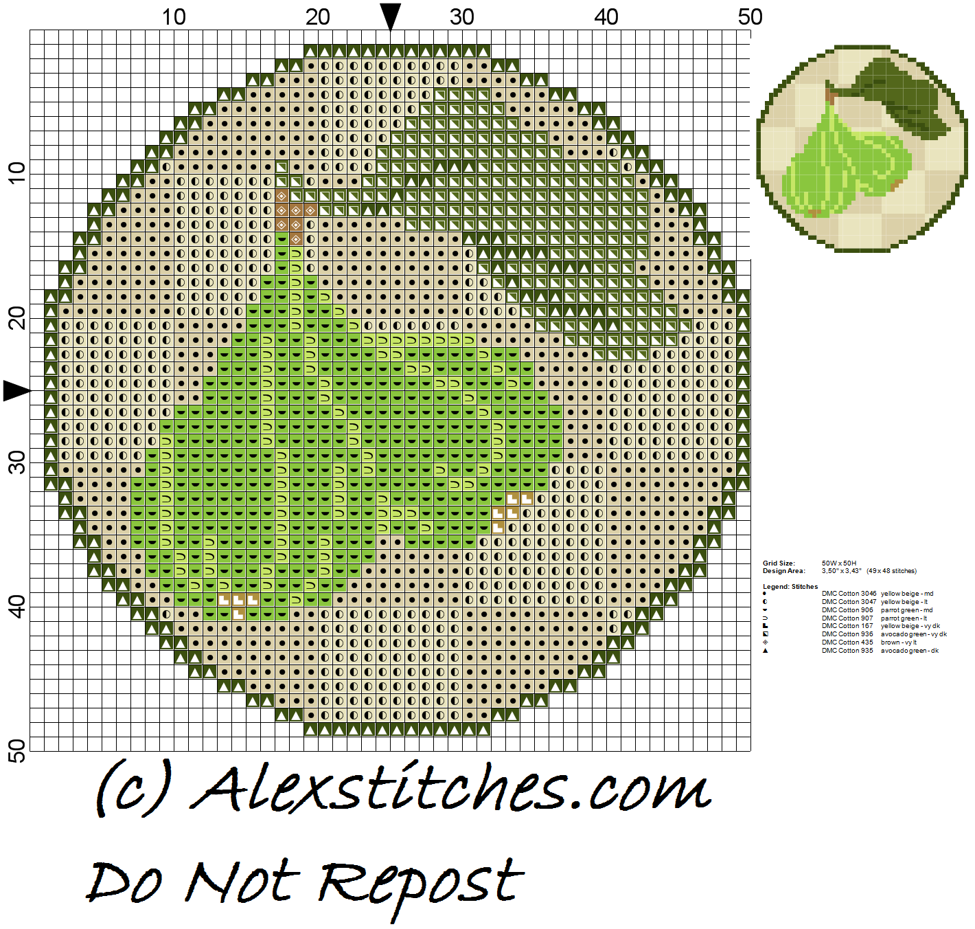 Figs Jar Cover free cross stitch pattern