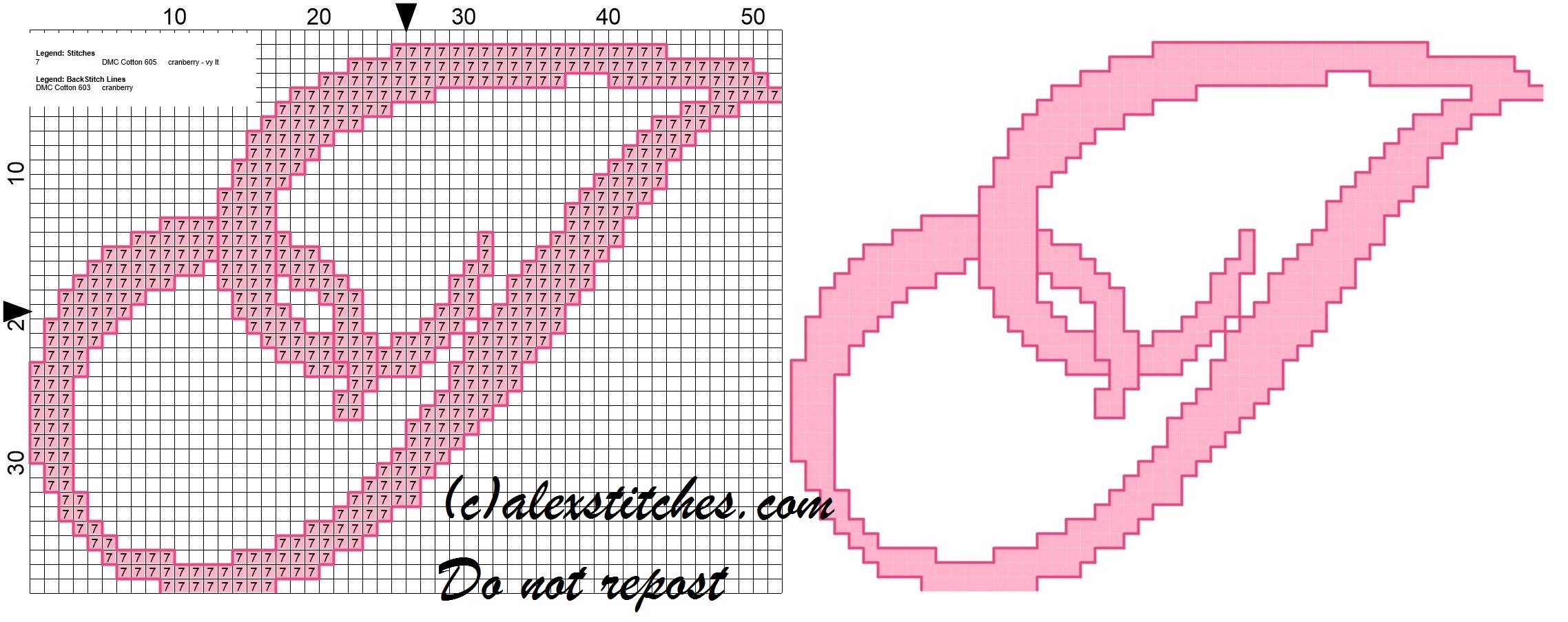 Initial letter j cross stitch pattern