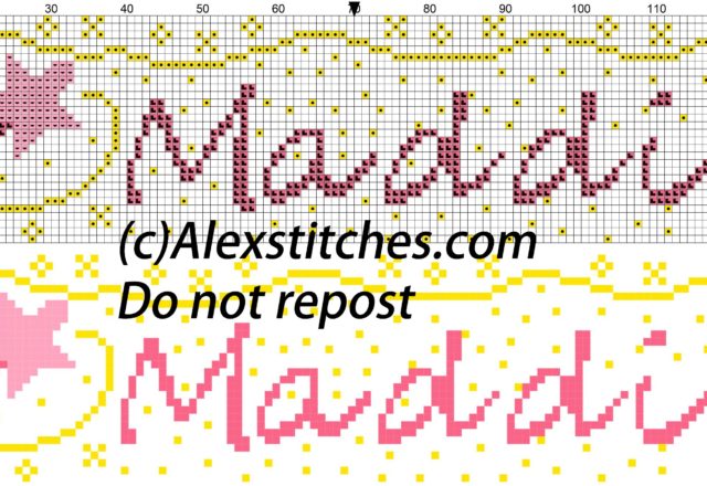 Maddie name with magic wand