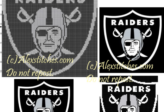 Oakland raiders logo American Football League (AFL) 100x106 3 colors