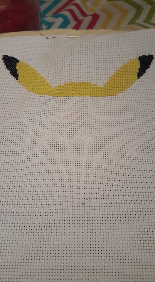 Pikachu cross stitch work photo author Facebook Fan Monika Druzak Giza‎ 2 update