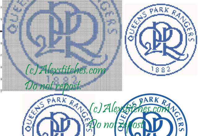 Queen Park Ranger logo association football club 100x100 2 colors