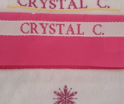 Towel with name Crystal author Facebook Fan Pevarello Anna (2)