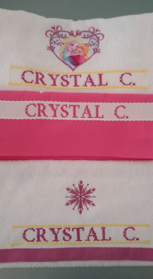 Towel with name Crystal author Facebook Fan Pevarello Anna (2)